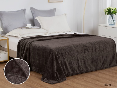 Плед CL HOME "Bellini" велсофт полуторный 150*200 в Zip-пакете (150/006-BEL/ZIP, Узоры, Коричневый) Плед CL HOME "Bellini" велсофт полуторный 150*200 в Zip-пакете (150/006-BEL/ZIP, Узоры, Коричневый)