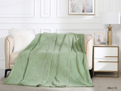 Плед Cleo "Coletta" велсофт полуторный 150*200 (CL150/004-COL, Оригинальное, Зеленый)