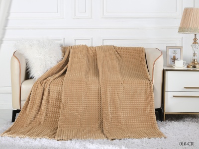 Плед Cleo "CARRE" велсофт 010-CR