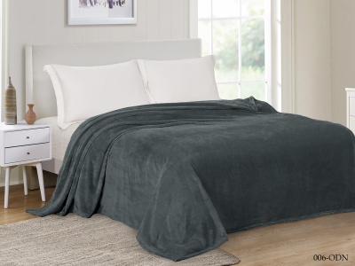 Плед CL HOME «Virginia» велсофт полуторный 150*200 в атласной ленте  (150/006-ODN/LA, Однотонный, Темно-серый) Плед CL HOME «Virginia» велсофт полуторный 150*200 в атласной ленте  (150/006-ODN/LA, Однотонный, Темно-серый)