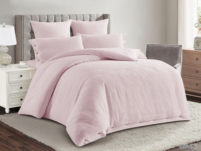 КПБ Cleo "Organic Cotton" двуспальный 180*215*1 180*200*25 50*70*2 70*70*2 (21/007-OC, Однотонное, Розовый)