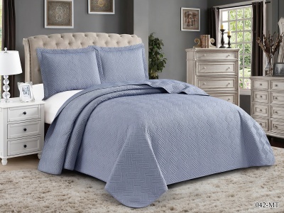 Покрывало Cleo "MUSCAT" 230*250 50*70+5см*2 (230/042-MT, Однотонное,Синий) Покрывало Cleo "MUSCAT" 230*250 50*70+5см*2 (230/042-MT, Однотонное,Синий)