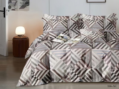 Ткань ПОЛИСАТИН 90 ± 5 гр/м2 (166-AC(A), Геометрия, Мультиколор)