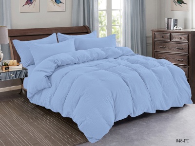 Ткань микросатин однотонный b-250cm 90 ± 5 гр/м2 (048-PT, Однотонное, Голубой)