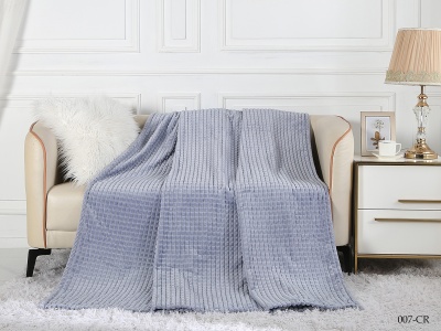 Плед Cleo "Carre"  велсофт полуторный 150*200 (150/007-CR, Клетка, Сиреневый) Плед Cleo "Carre"  велсофт полуторный 150*200 (150/007-CR, Клетка, Сиреневый)