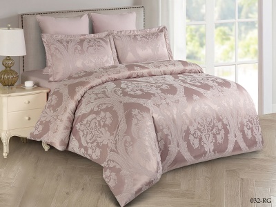 КПБ Cleo "Royal Jacquard" дуэт 150*215*2 230*250*1(±5) 50*70*2+5см(±2) 70*70*2(±2) (41/032-RG, Узоры, Розовый)
