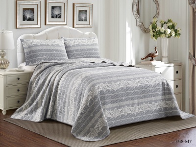 Покрывало Cleo "MELODY" 160*220 (160/048-MY, Узоры, Серый) Покрывало Cleo "MELODY" 160*220 (160/048-MY, Узоры, Серый)