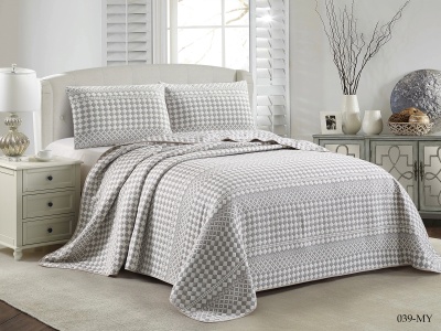 Покрывало Cleo "MELODY" 160*220 (160/039-MY, Узоры, Серый) Покрывало Cleo "MELODY" 160*220 (160/039-MY, Узоры, Серый)