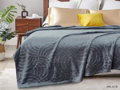 Плед CL HOME "Aura" велсофт двуспальный 180*200 (180/008-AUR, Узоры, Серый) Плед CL HOME "Aura" велсофт двуспальный 180*200 (180/008-AUR, Узоры, Серый)