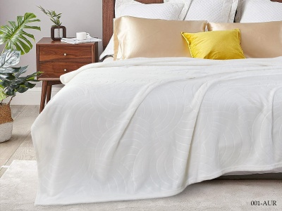 Плед CL HOME "Aura" велсофт полуторный 150*200 (150/001-AUR, Узоры, Белый) Плед CL HOME "Aura" велсофт полуторный 150*200 (150/001-AUR, Узоры, Белый)