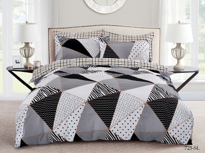 Ткань сатин набивной b-220 "Satin lux" 115 ± 5 гр/м2 (725-sl(A), Геометрия, Мультиколор)