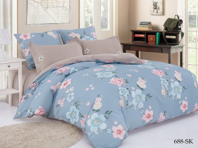 КПБ Cleo сатин набивной "Satin de Luxe" 688-SK