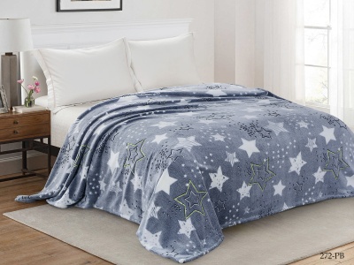 Плед Cleo "Bamboo" полуторный 150*200 микрофибра 100% (150/272-pb, Звезды, Серый) Плед Cleo "Bamboo" полуторный 150*200 микрофибра 100% (150/272-pb, Звезды, Серый)