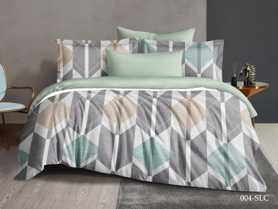 Ткань сатин набивной "Satin Digital" 120 ± 5 гр/м2 (004-SLC(B), Геометрия, Мультиколор)