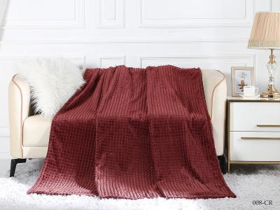 Плед Cleo "Carre"  велсофт полуторный 150*200 (150/008-CR, Клетка, Бордовый) Плед Cleo "Carre"  велсофт полуторный 150*200 (150/008-CR, Клетка, Бордовый)