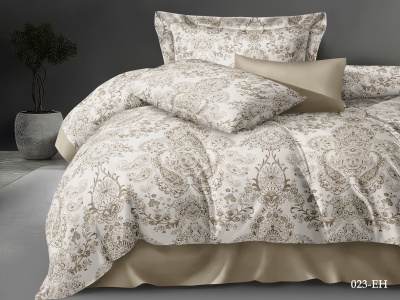 Ткань сатин "Egyptian cotton" b-250 130 ± 5 гр/м2 (023-EH(B), Узоры, Бежевый)