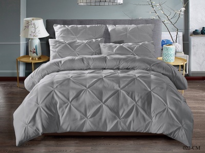 КПБ Cleo микросатин "Casa Mare" дуэт 150*215*2 200*200*25(±5) 50*70*2(±2) 70*70*2(±2) в коробке (41/022-CM, Однотонное, Серый)