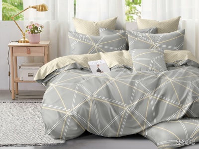 КПБ CL HOME Поплин "Pure Cotton" евро 200*220*1 220*240*1(±5) 50*70*2(±2) в ПВХ (32/279-PC/CL, Оригинальное, Мультиколор)