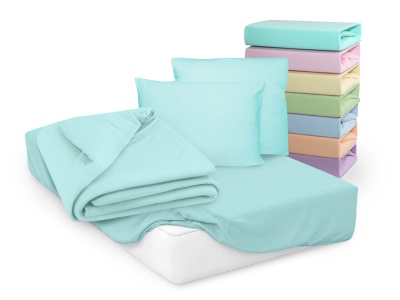 Наволочки Cleo трикотажные на молнии 50*70 100% хлопок (2шт.) (57/10, Однотонный, Ментол) Наволочки Cleo трикотажные на молнии 50*70 100% хлопок (2шт.) (57/10, Однотонный, Ментол)