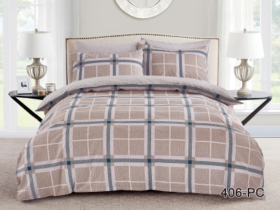 КПБ Cleo Поплин "Pure Cotton" двуспальный 175*215*1 200*220*1(±5) 70*70*2(±2) в ПВХ (20/406-PC, Клетка, Бежевый) КПБ Cleo Поплин "Pure Cotton" двуспальный 175*215*1 200*220*1(±5) 70*70*2(±2) в ПВХ (20/406-PC, Клетка, Бежевый)