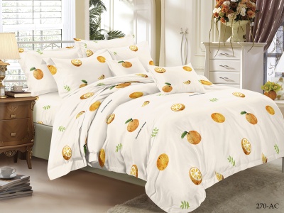 КПБ CL HOME полисатин "Art Color" полуторный 145*215*1 150*220*1(±5) 70*70*2(±2) в ПВХ  (15/270-AC/CL, Оригинальное, Розовый)