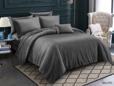 Ткань полисатин страйп однотонный 105 ± 5 гр/м2 (004-PSS(A), Однотонное, Серый)