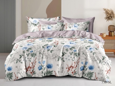 КПБ Cleo сатин набивной "Satin Lux" полуторный 145*215*1 150*220*1(±5) 70*70*2(±2) (CL15/738-SL, Цветы, Мультиколор) КПБ Cleo сатин набивной "Satin Lux" полуторный 145*215*1 150*220*1(±5) 70*70*2(±2) (CL15/738-SL, Цветы, Мультиколор)
