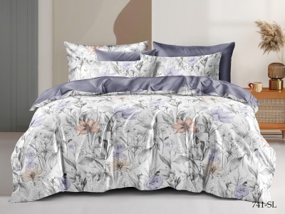 Ткань сатин набивной b-220 "Satin lux" 115 ± 5 гр/м2 (741-sl(A), Цветы, Мультиколор)