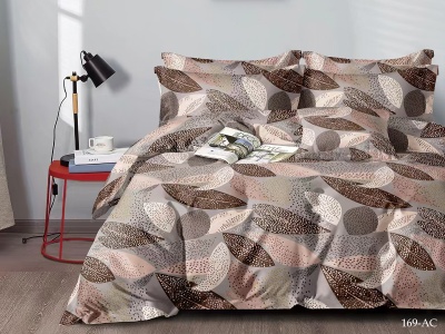 КПБ Cleo полисатин "Art Color" полуторный 145*215*1 150*220*1(±5) 70*70*2(±2) (15/169-AC, Оригинальное, Мультиколор)