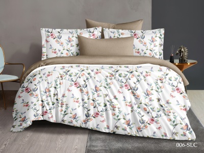 Ткань сатин набивной "Satin Digital" 120 ± 5 гр/м2 (006-SLC(B), Цветы, Мультиколор)