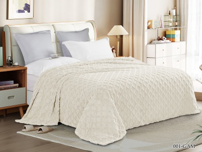 Ткань велсофт "Gammi" 280 гр/м2 (001-GAM, Геометрия, Белый)