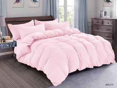 КПБ CL HOME микросатин "Pastel Symphony" полуторный 150*210*1 160*230*1(±5) 70*70*2 в ПВХ (15/009-PT, Однотонное, Розовый)