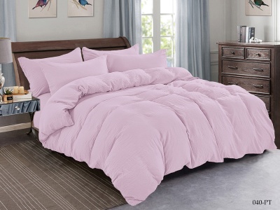 КПБ CL HOME микросатин "Pastel Symphony" полуторный 150*210*1 160*230*1(±5) 70*70*2 в ПВХ (15/040-PT, Однотонное, Персиковый)