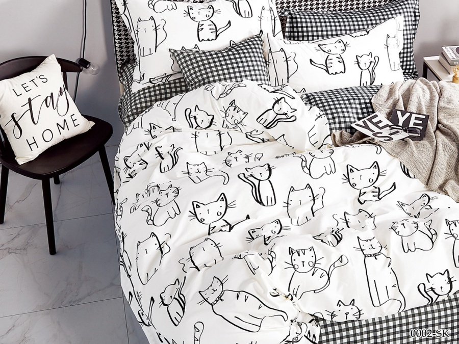 КПБ Cleo сатин набивной "Satin de Luxe" 0002-SK