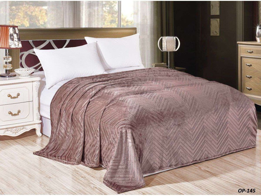 Плед Cleo "ПАРМА зиг-заг" велсофт 145-OP