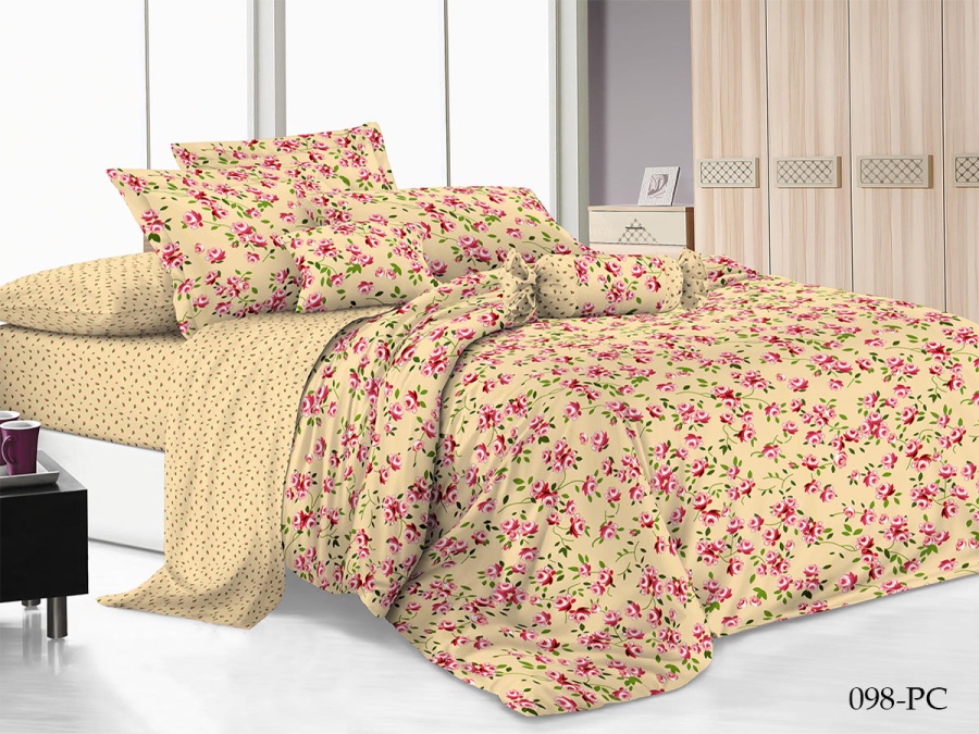 КПБ Cleo Поплин "Pure Cotton" полуторный 145*215*1 150*220*1(±5) 70*70*2(±2) в ПВХ (15/098-PC, Цветы, Бежевый) КПБ Cleo Поплин "Pure Cotton" полуторный 145*215*1 150*220*1(±5) 70*70*2(±2) в ПВХ (15/098-PC, Цветы, Бежевый)
