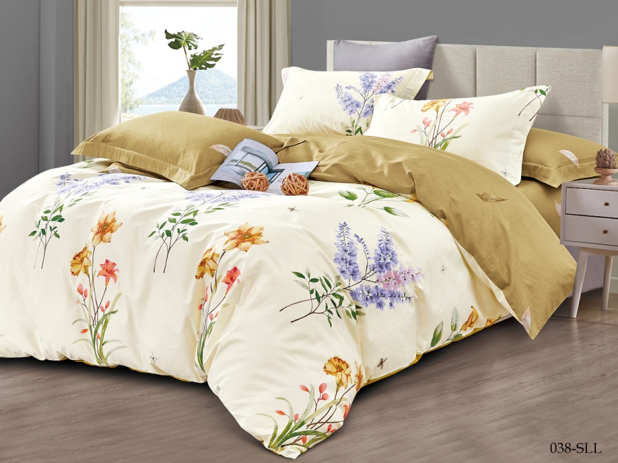 КПБ Cleo сатин набивной "Satin euro max" 038-SLL