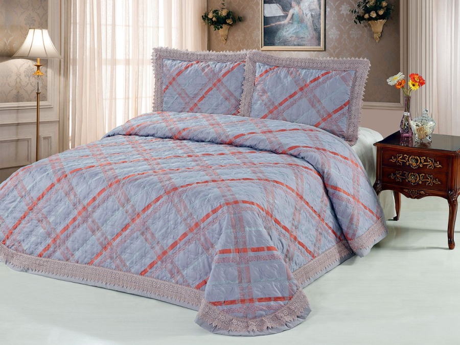 Покрывало жаккард пестротканый 015CLP