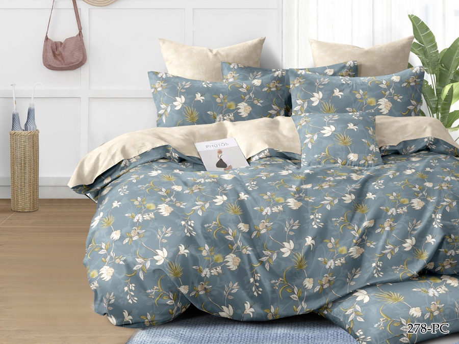 КПБ Cleo Поплин "Pure Cotton" полуторный 145*215*1 150*220*1(±5) 70*70*2(±2) в ПВХ (15/278-PC, Цветы, Мультиколор) КПБ Cleo Поплин "Pure Cotton" полуторный 145*215*1 150*220*1(±5) 70*70*2(±2) в ПВХ (15/278-PC, Цветы, Мультиколор)
