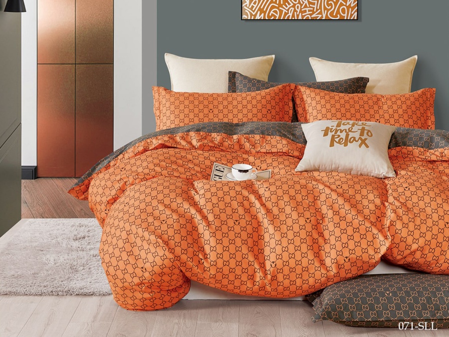 КПБ Cleo сатин набивной "Satin euro max" полуторный 145*215*1 160*230*1(±5) 50*70*2(±2) (16/071-SLL, Оригинальное, Мультиколор)