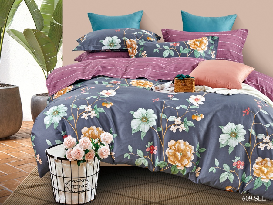 КПБ Cleo сатин набивной "Satin euro max" 609-SLL