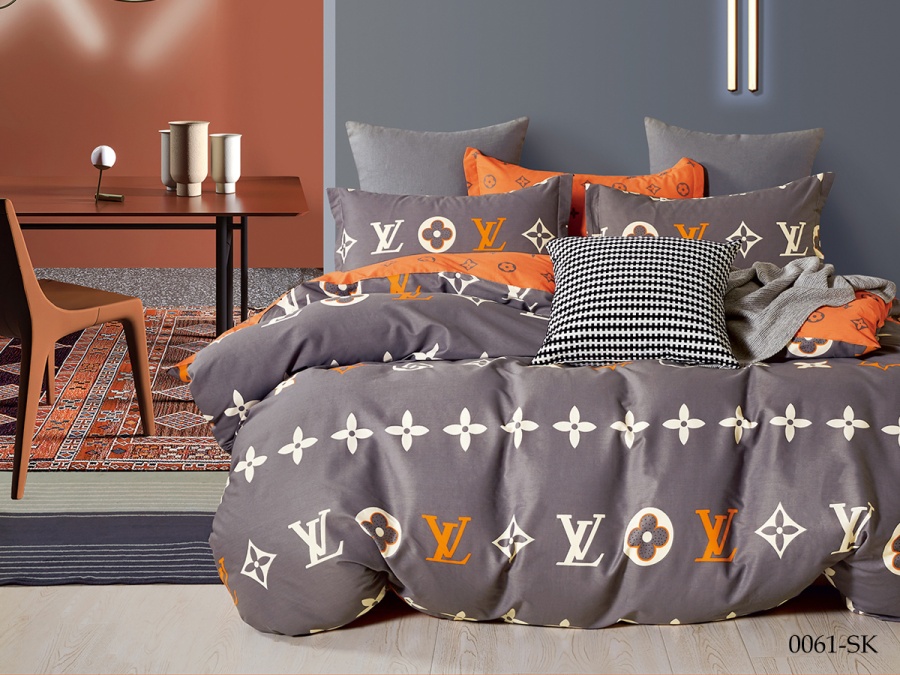 КПБ Cleo сатин набивной "Satin de Luxe" полуторный 150*210*1 160*230*1(±5) 70*70*2(±2) (15/0061-SK, Оригинальное, Мультиколор)