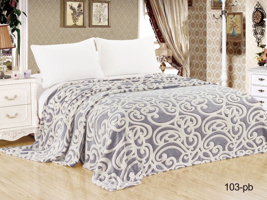 Плед Cleo "БАМБУК" микрофибра 100% 103-pb