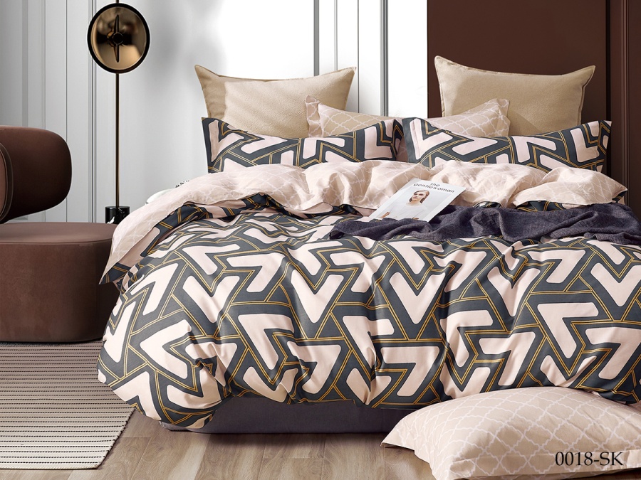 КПБ Cleo сатин набивной "Satin de Luxe" 0018-SK