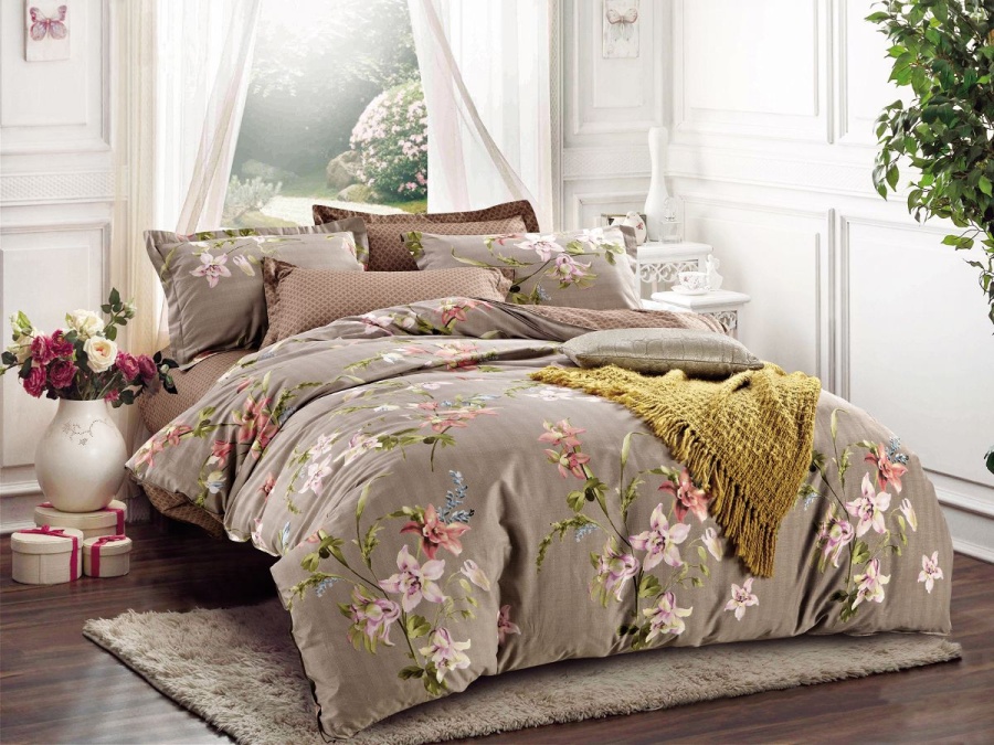 КПБ Cleo сатин набивной "Satin Lux" 091-SL КПБ Cleo сатин набивной "Satin Lux" 091-SL