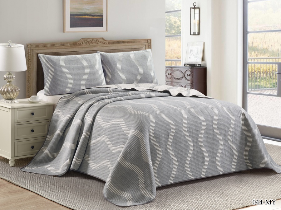 Покрывало Cleo "MELODY" 160*220 (160/044-MY, Узоры, Серый)