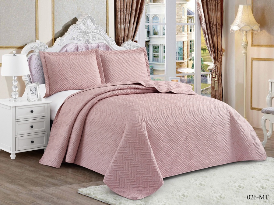 Покрывало Cleo "MUSCAT" 230*250 50*70+5см*2 (230/026-MT, Однотонное, Бежевый)