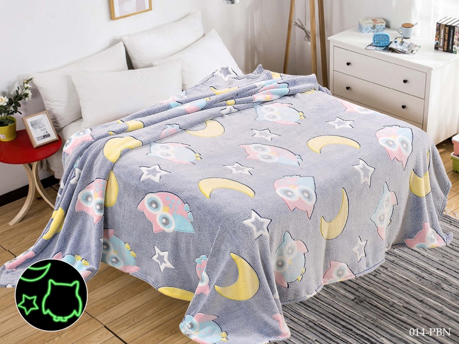 Плед Cleo «Bamboo Neon» велсофт полуторный 150*200 (150/014-PBN, Оригинальное, Мультиколор)