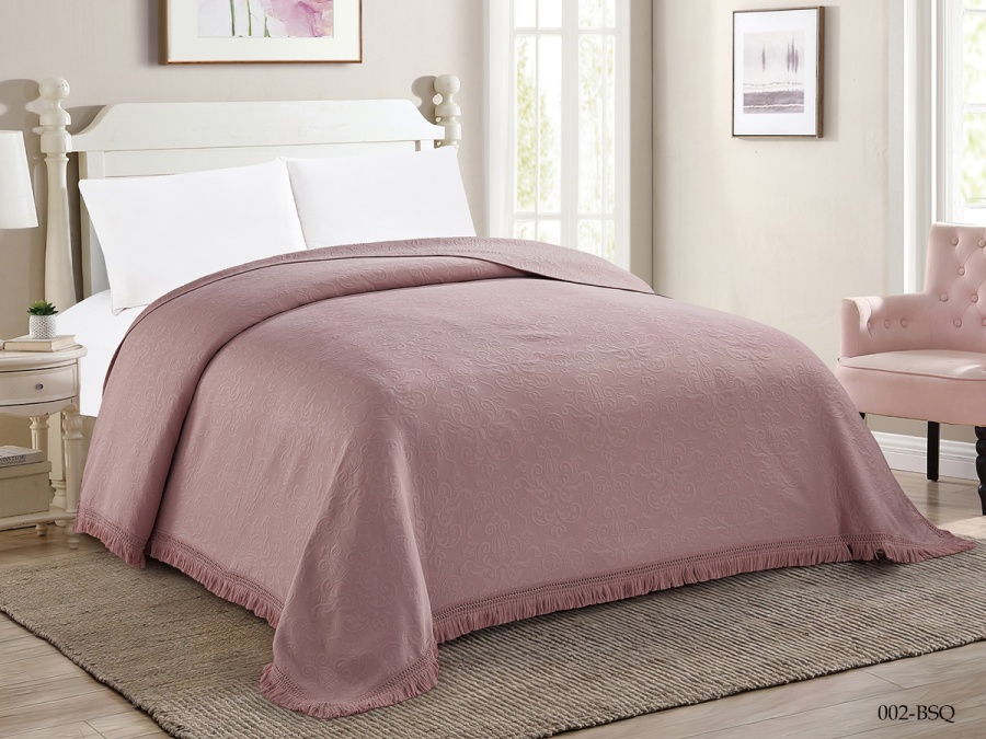 Покрывало Cleo "BOSQUA" 220*240  (220/002-BSQ, Однотонное,Розовый)