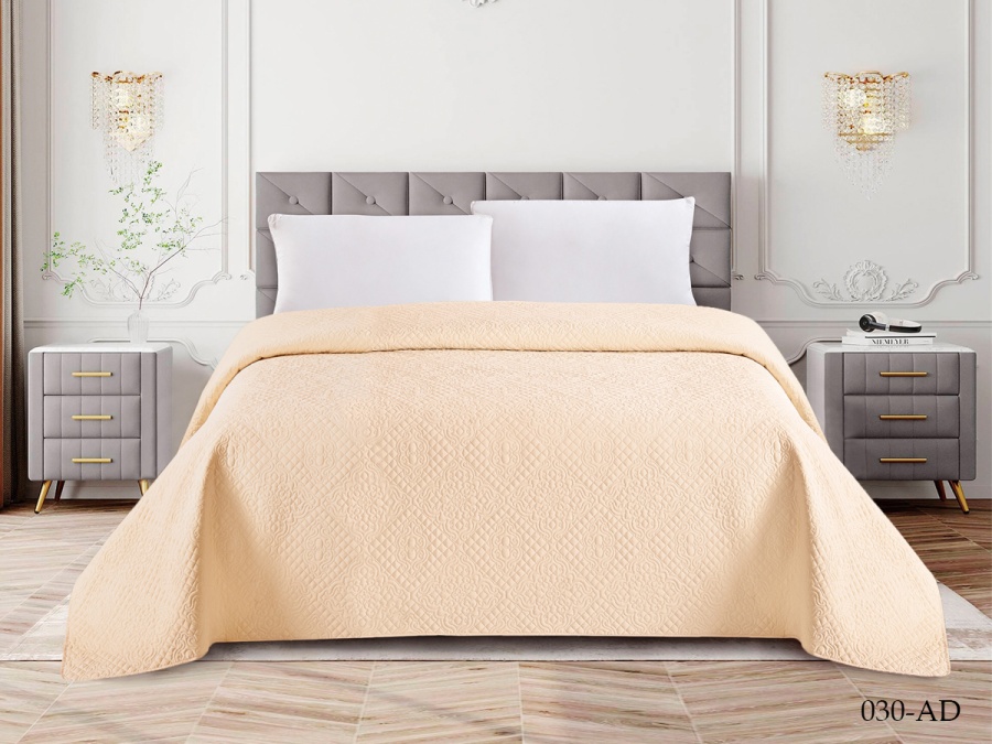 Покрывало Cleo "ANDORA" 240х260 (240/030-AD, Однотонное , Бежевый)